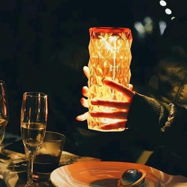 DIAMOND ROSE CRYSTAL LAMP - Authenticshop